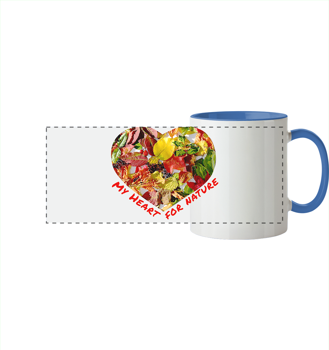 My Heart Panorama-Tasse zweifarbig