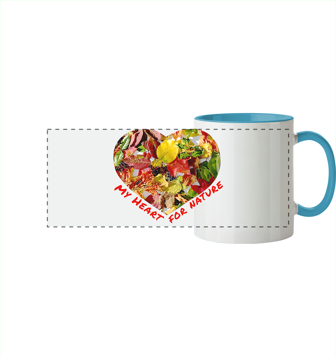 My Heart Panorama-Tasse zweifarbig