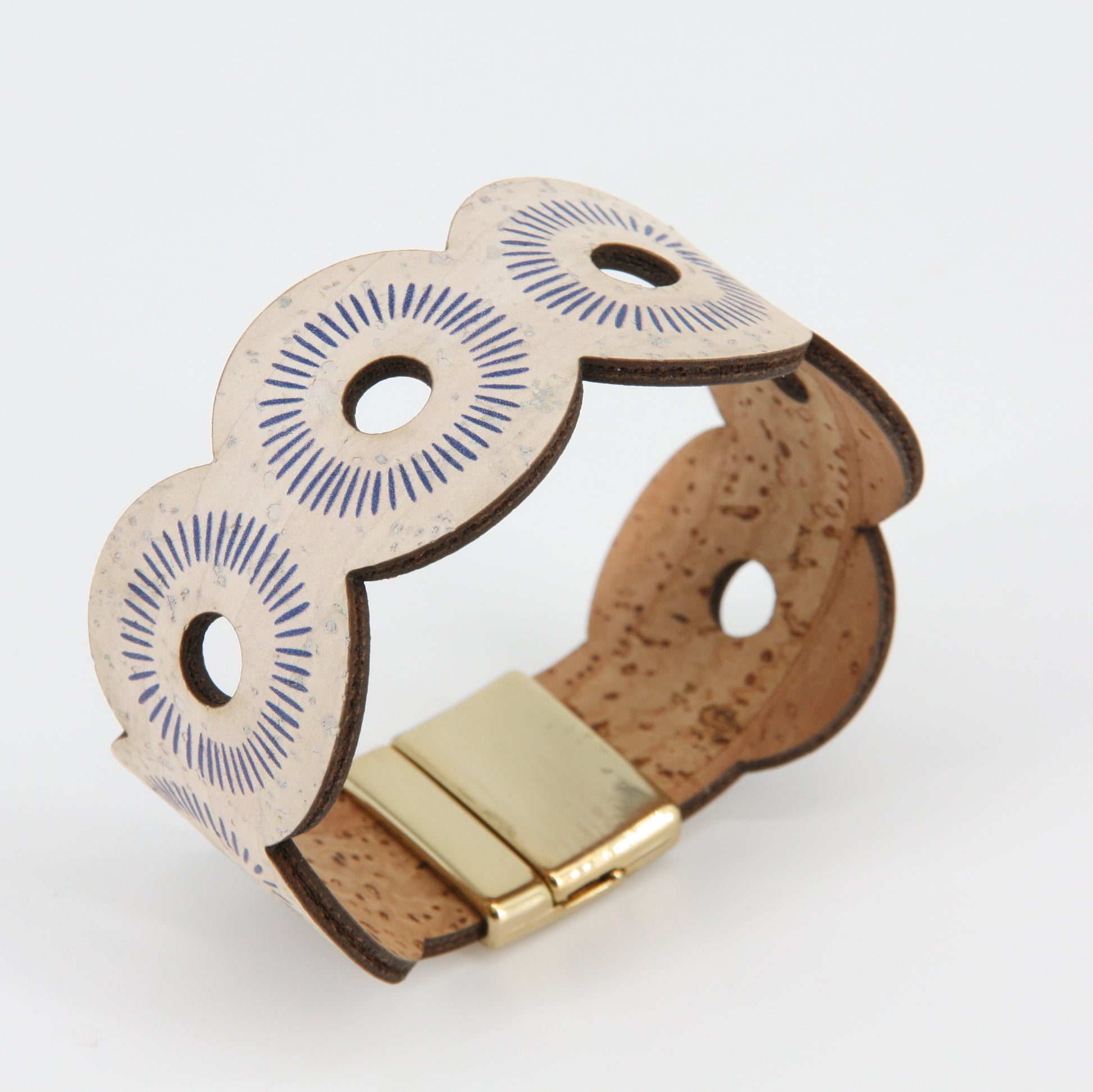 Kork Arband Strichkreise vegan Marke Artipel