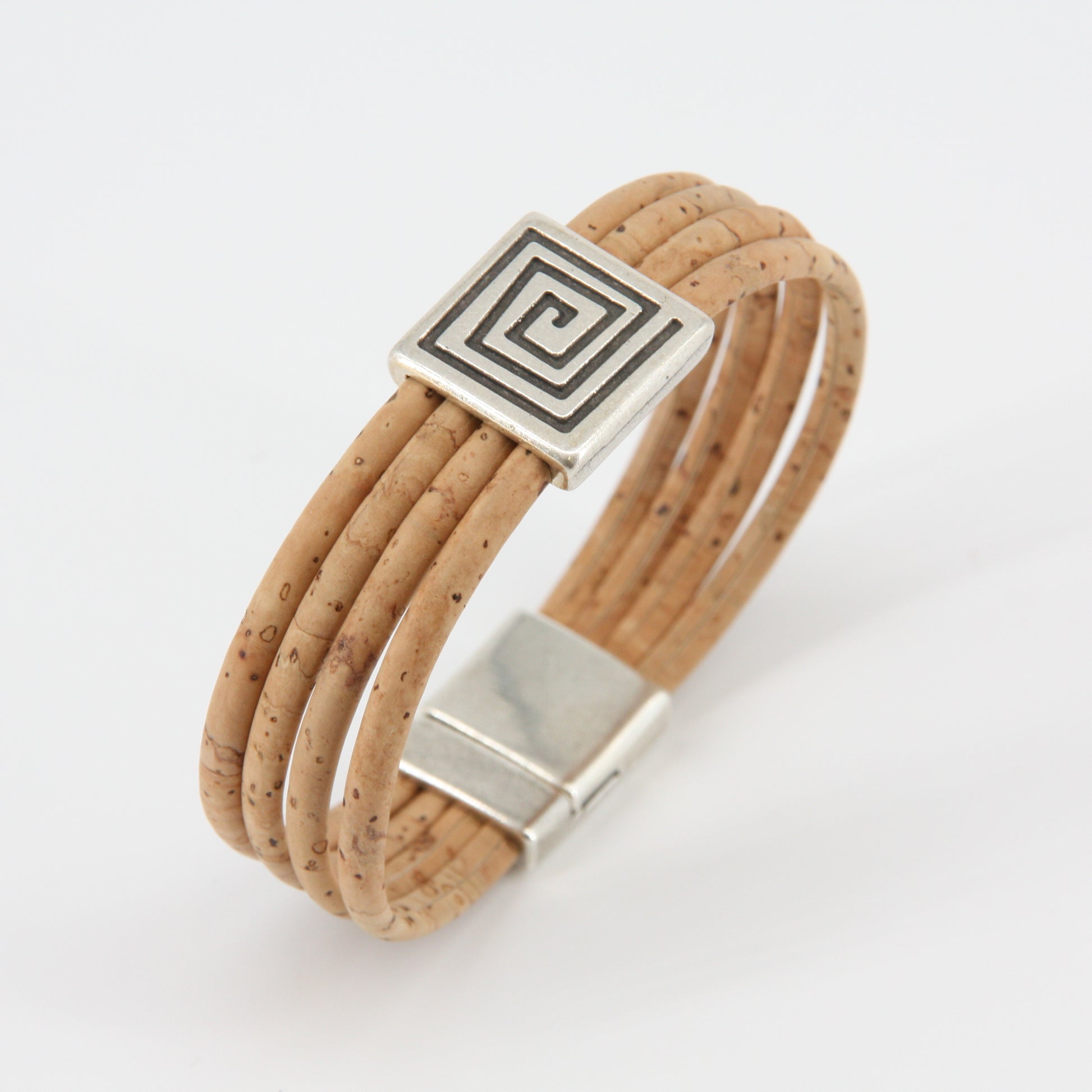 Kork Armband Ägypt schwarz weiß vegan Marke Artipel