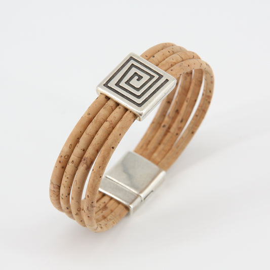 Kork Armband Ägypt schwarz weiß vegan Marke Artipel