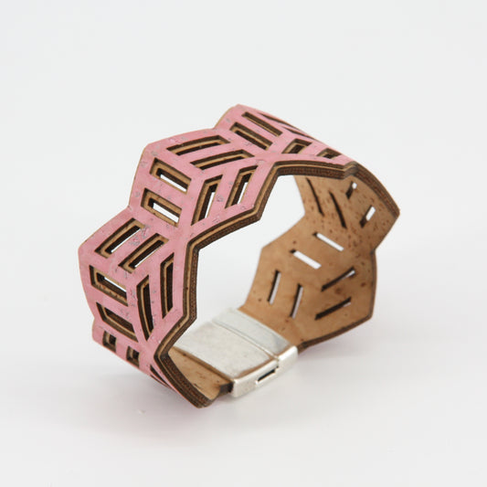 Kork Armband rosa vegan Marke Artipel