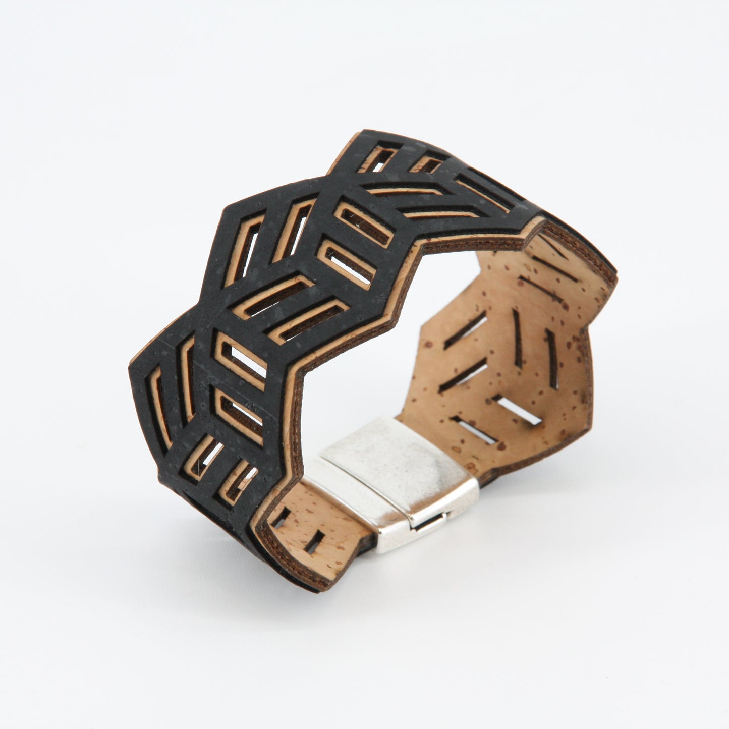 Kork Armband schwarz vegan Marke Artipel