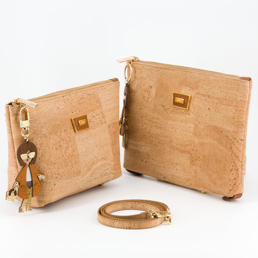 Kork Handtasche 2in1 Design braun Marke Artipel