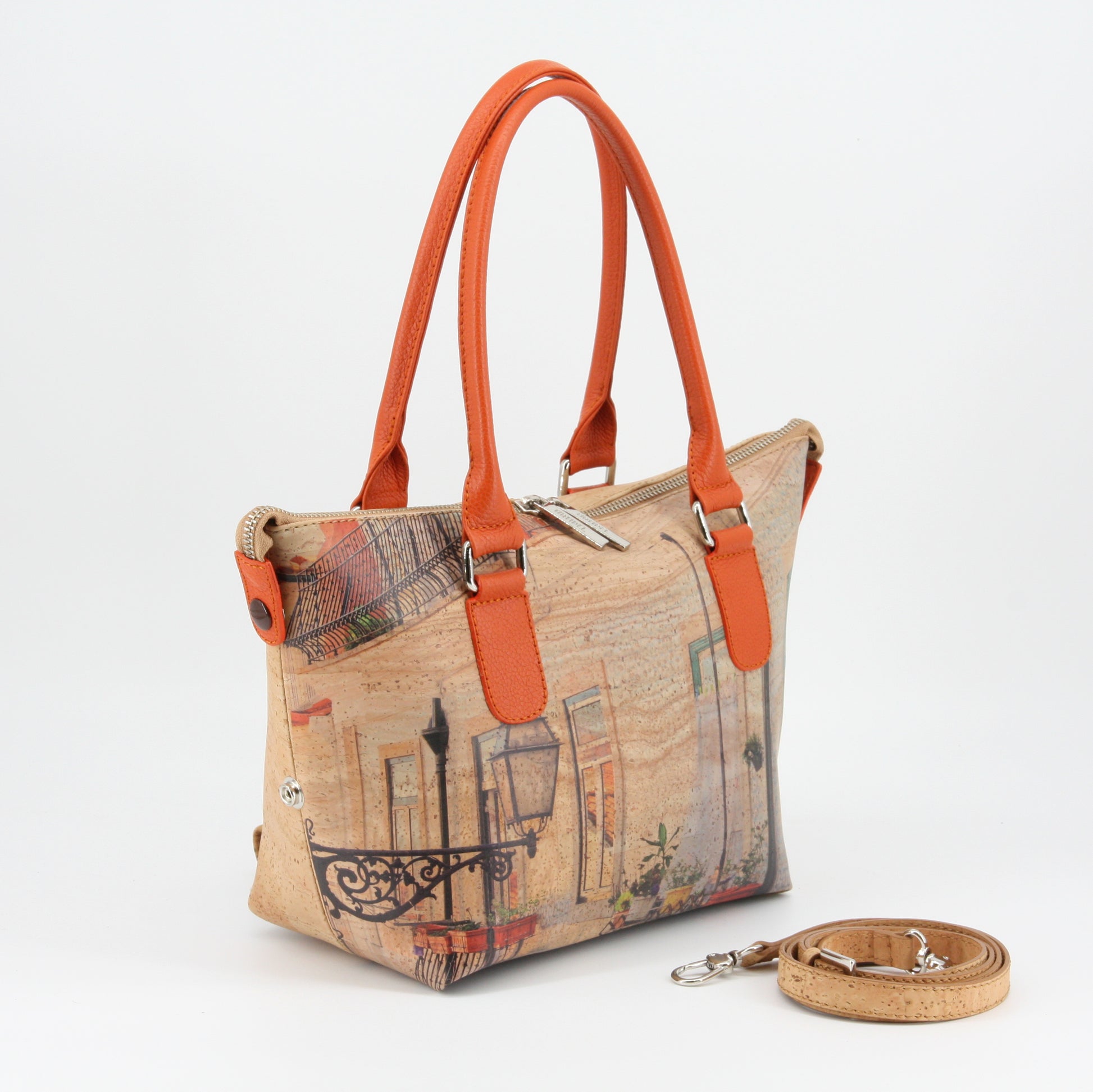 Kork Handtasche 3in1 Design Porto Hafen Bild Einzelansicht Marke Artipel