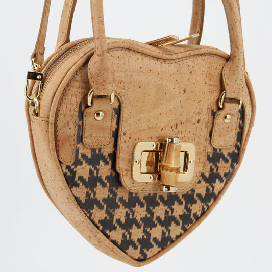 Kork Handtasche Variante Herzform u. Muster Marke Artipel