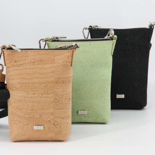 Kork Handytasche zum Umhängen verschieden Designs Marke Artipel