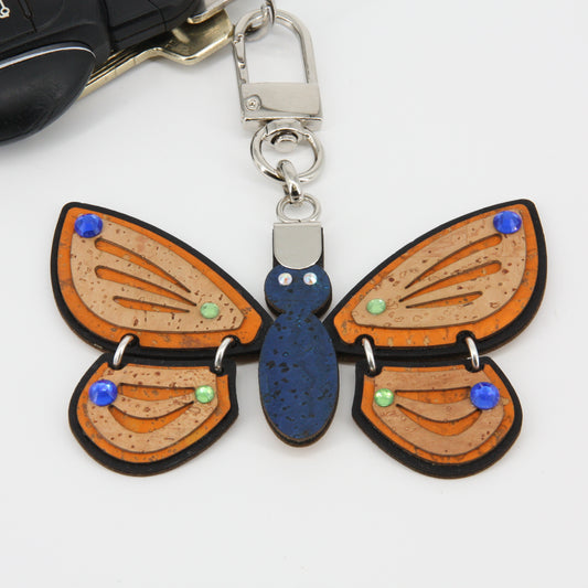 Kork Schlüsselanhänger Schmetterling Marke Artipel