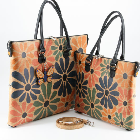 Korktaschen 3in1  Serie Umhängetasche Frauen Design Blumen Marke Artipel