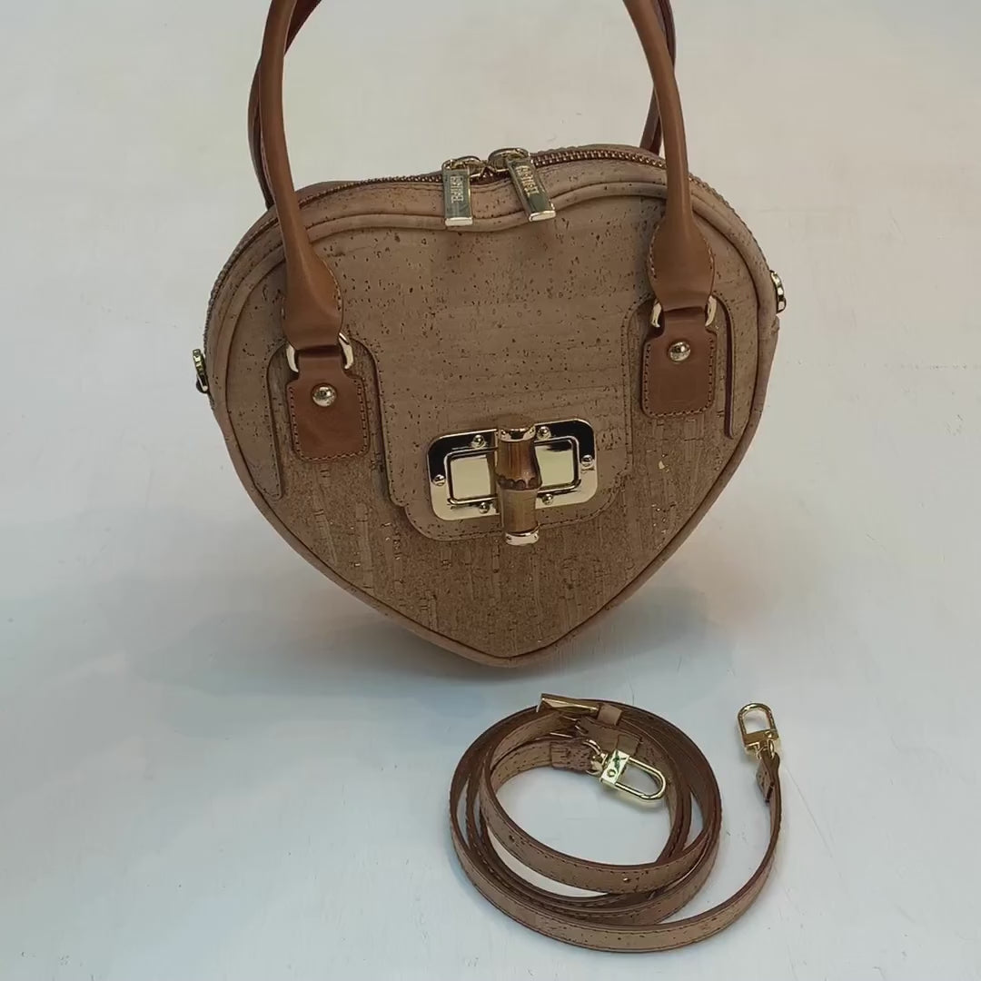 Korktasche Herzform Video-Ansicht